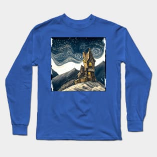 Starry Night Above The Shrieking Shack Long Sleeve T-Shirt